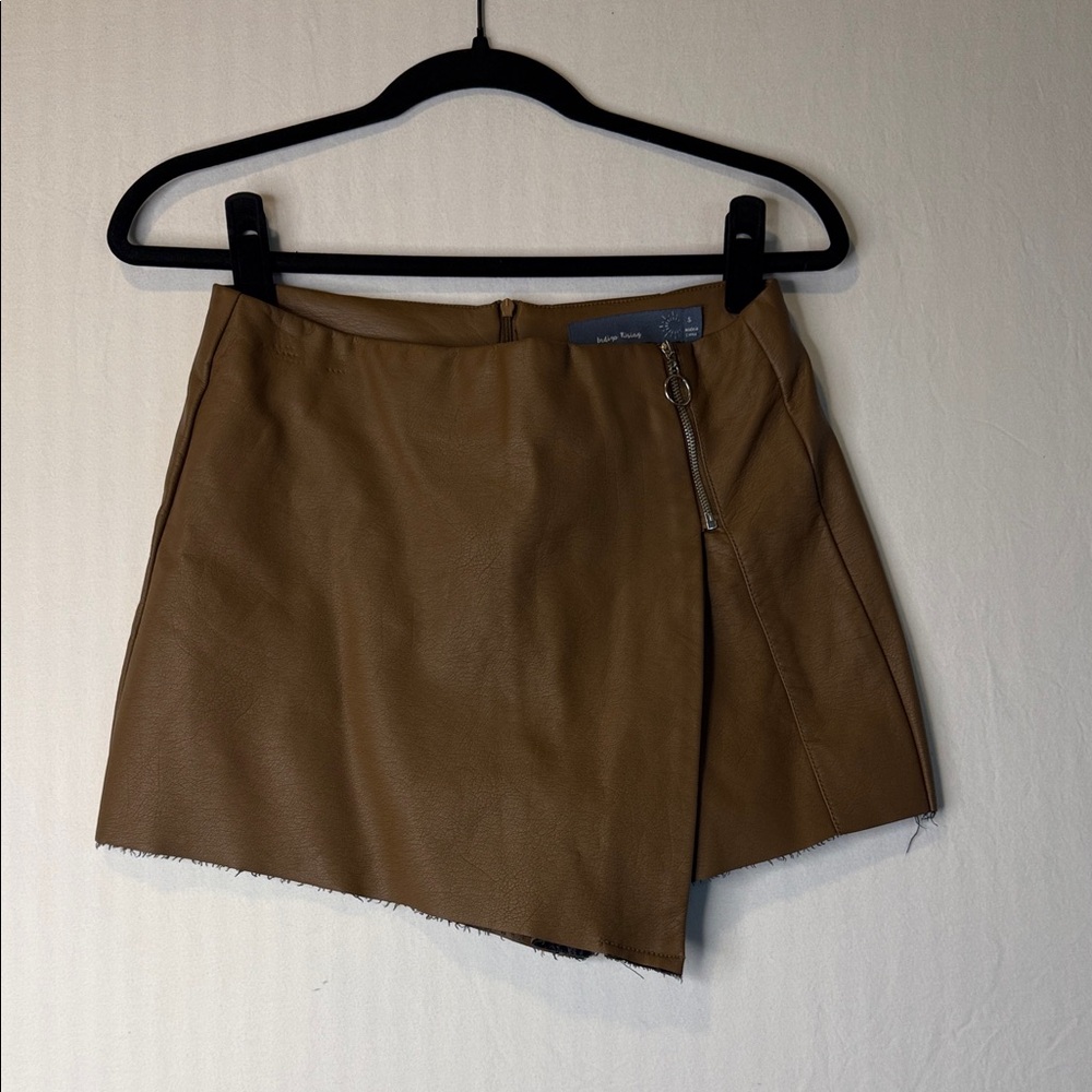 Indigo Rising Vegan Leather SkirtChic